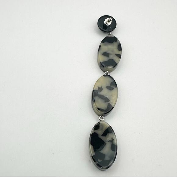 Rachel Comey Bond Drop Earring Dalmation Anthropologie Gray Black Dangle Jewelry - Picture 4 of 9